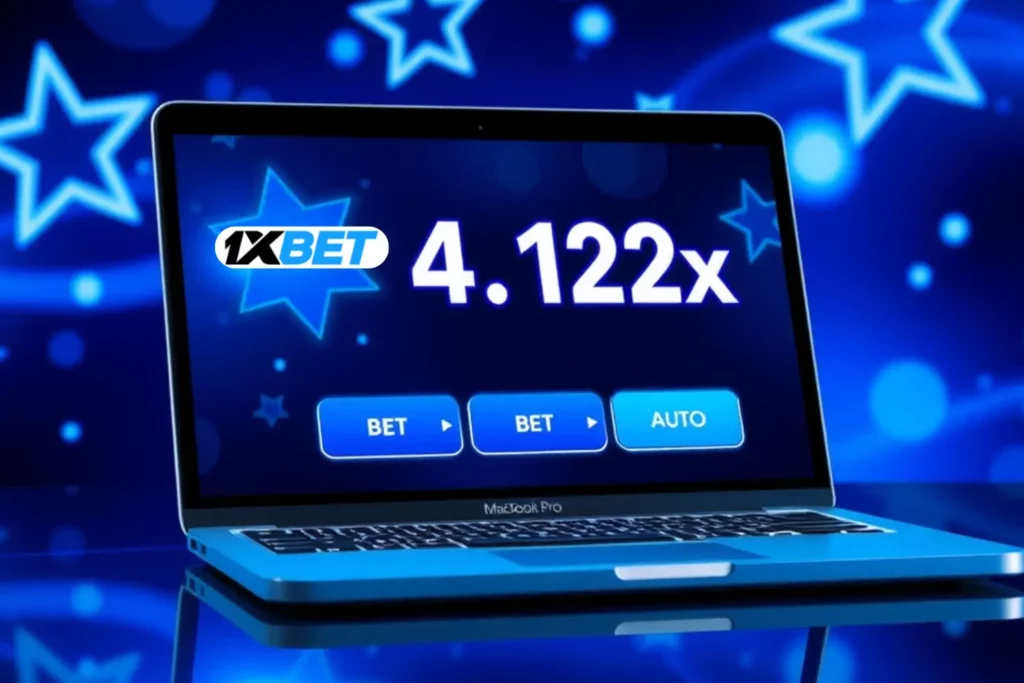 لعبة الطيارة 1xbet — واجهة اللعبة
